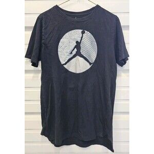 Michael Jordan Youth XL Black Short Sleeve Tshirt White Jumpman Graphic Print